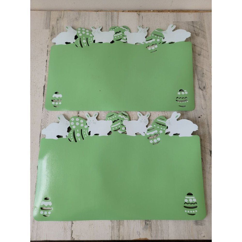 Green foam Easter placemat egg set home decor
